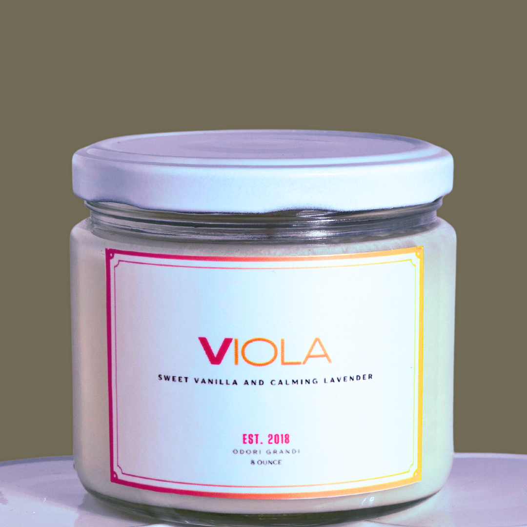 Viola Candle